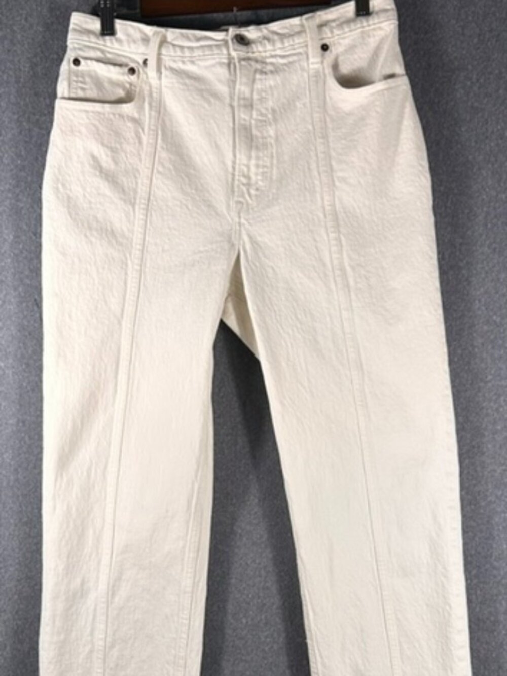 Abercrombie & Fitch The 90s Straight Ultra High Rise Jeans Sz 30/10R White